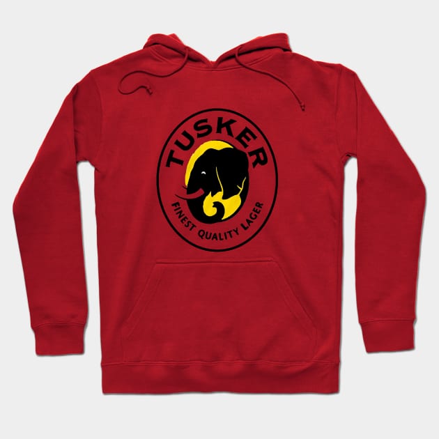 Tusker Lager Logo Hoodie by alshasamir